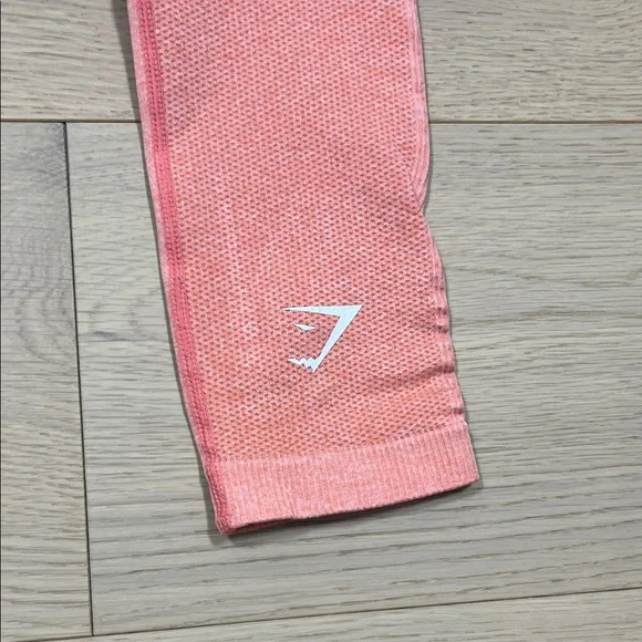 Gymshark Seamless Leggings Women's Size Small Ombre Pink /Orange - Picture 7 of 10